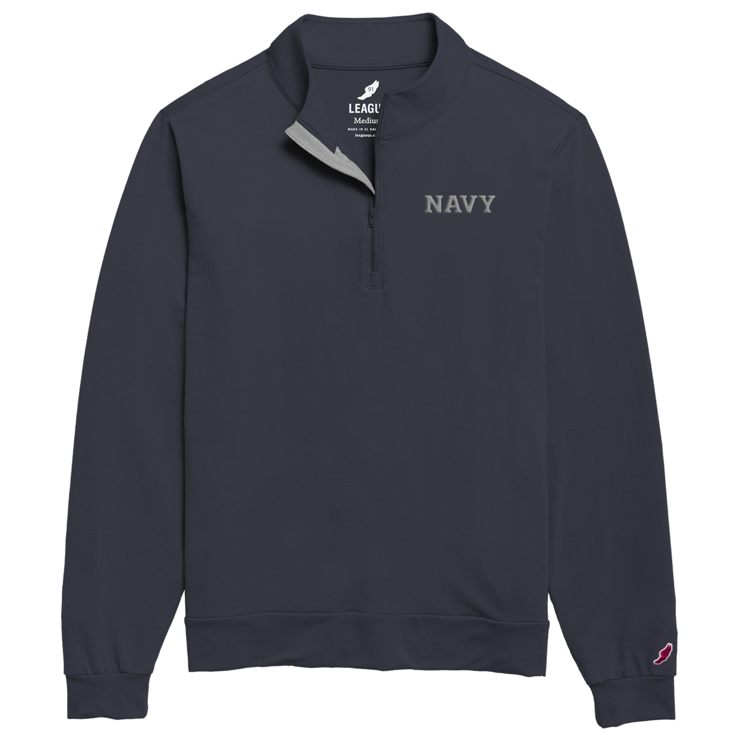 U.S. Naval Academy Store | Men's All Day 1/4 Zip NAVY League